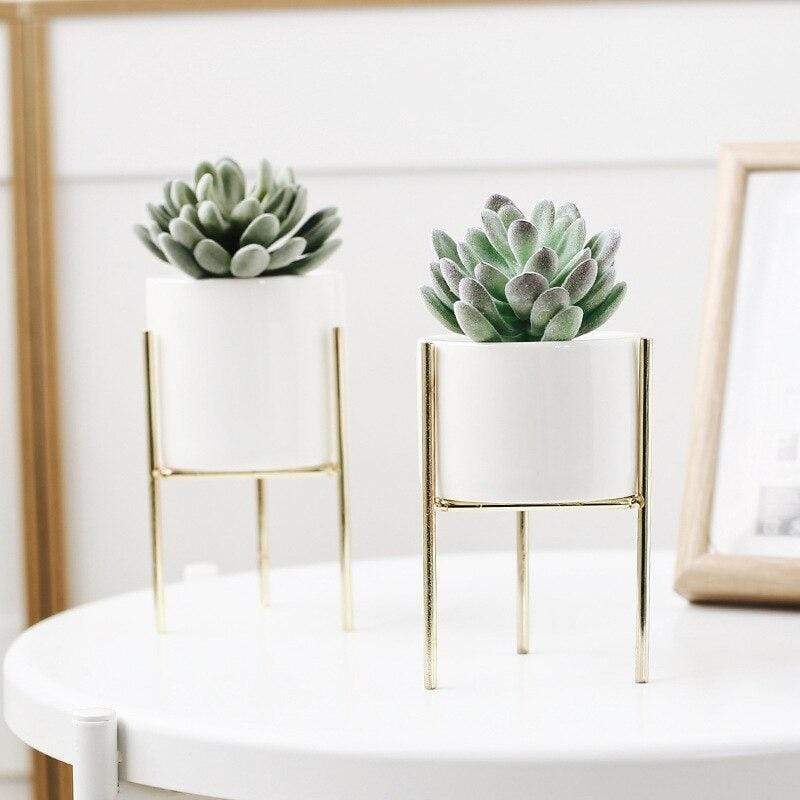 Pakke med 3 mid-century blomsterpotter Luvikno