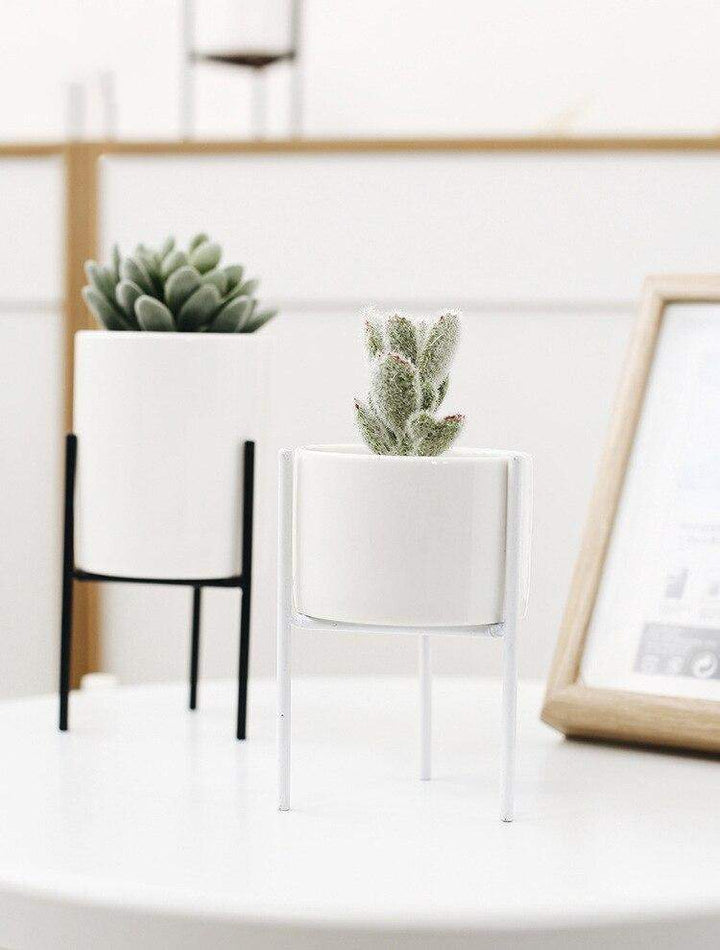 Pakke med 3 mid-century blomsterpotter Luvikno