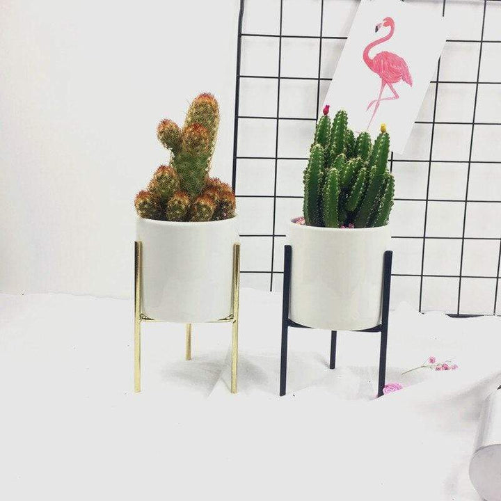 Pakke med 3 mid-century blomsterpotter Luvikno