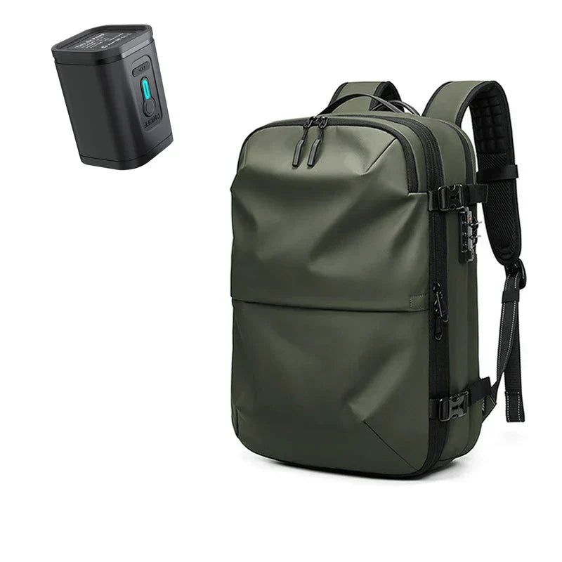 Packlite Slim – Vanntett kompresjonsryggsekk med USB-tilkobling for håndbagasje | Luvikno