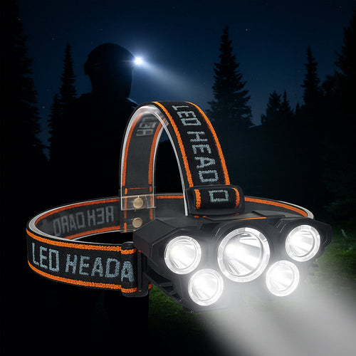 Hodelykt 300 Lumen 180° justerbar vinkel – 4 lysmoduser | Luvikno