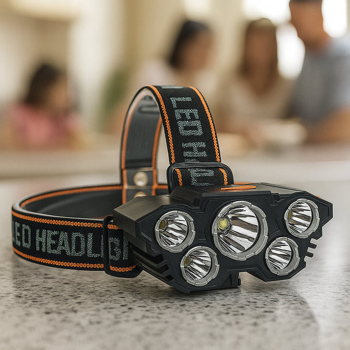 Hodelykt 300 Lumen 180° justerbar vinkel – 4 lysmoduser | Luvikno