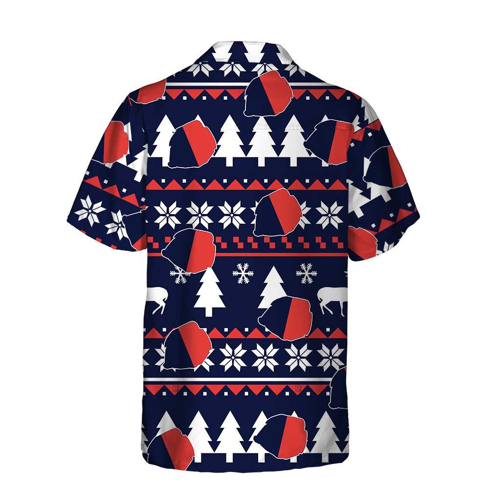 Luvik | Parigi joulutunika joulupainatuksella, joulupaita Ranskan lipulla miehille