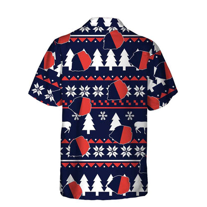 Luvik | Parigi joulutunika joulupainatuksella, joulupaita Ranskan lipulla miehille