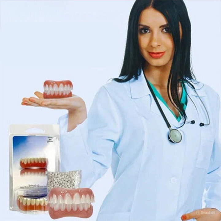 Luvikno | Biokompatibelt Silikonprotesesett for Smertefri Passform og Naturlig Smil