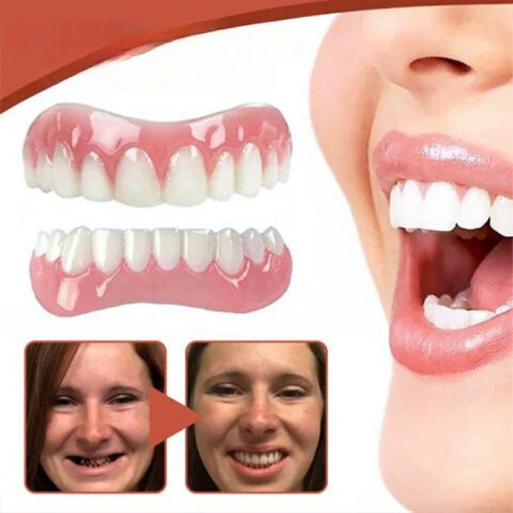 Luvikno | Biokompatibelt Silikonprotesesett for Smertefri Passform og Naturlig Smil