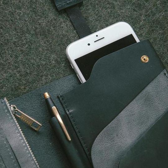 Men's Leather Passport Wallet with RFID Blocking | Luvikno