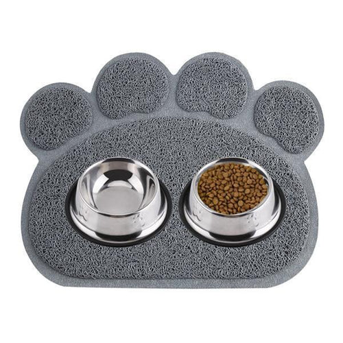 Paw Print Pet Feeding Litter Mat | Luvikno