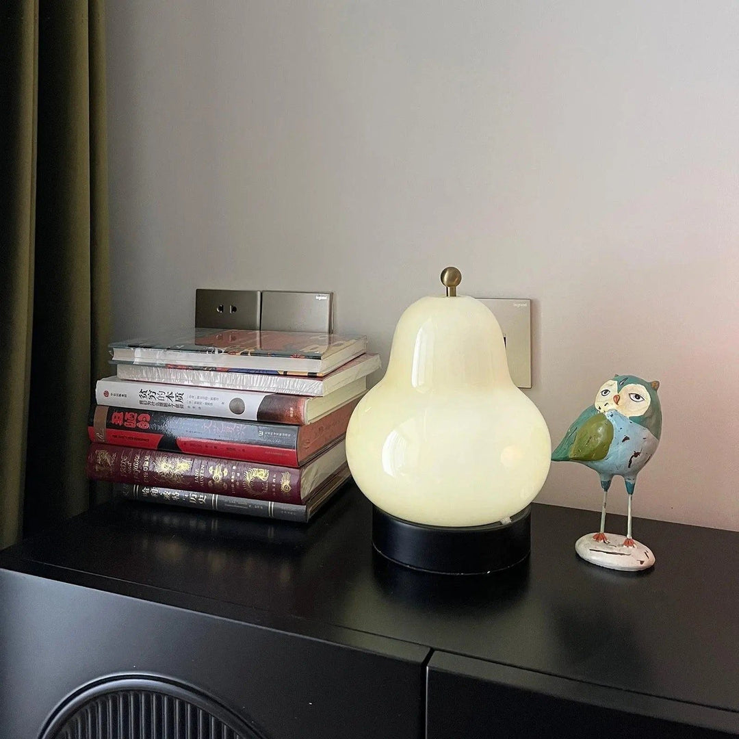 Pæreformet Touch Dimmer Lampe med Varmt Lys Luvikno