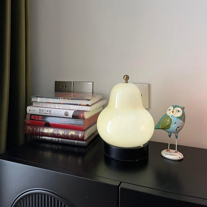 Pæreformet Touch Dimmer Lampe med Varmt Lys Luvikno