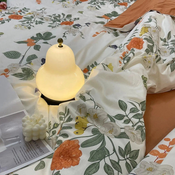Pæreformet Touch Dimmer Lampe med Varmt Lys Luvikno