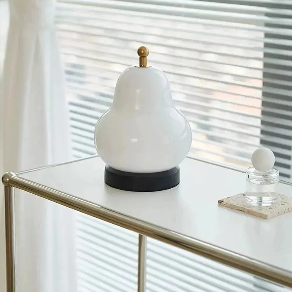 Pæreformet Touch Dimmer Lampe med Varmt Lys Luvikno