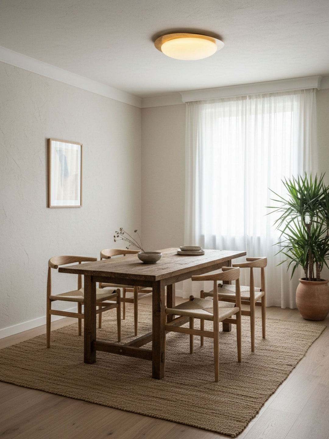 Flush Mount Pebble Metal Ceiling Light | Luvikno