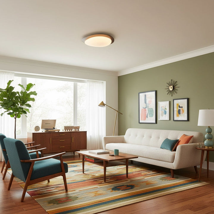 Flush Mount Pebble Metal Ceiling Light | Luvikno