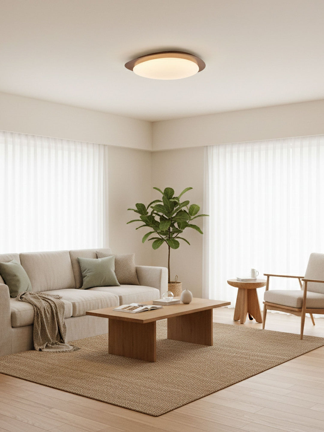 Flush Mount Pebble Metal Ceiling Light | Luvikno