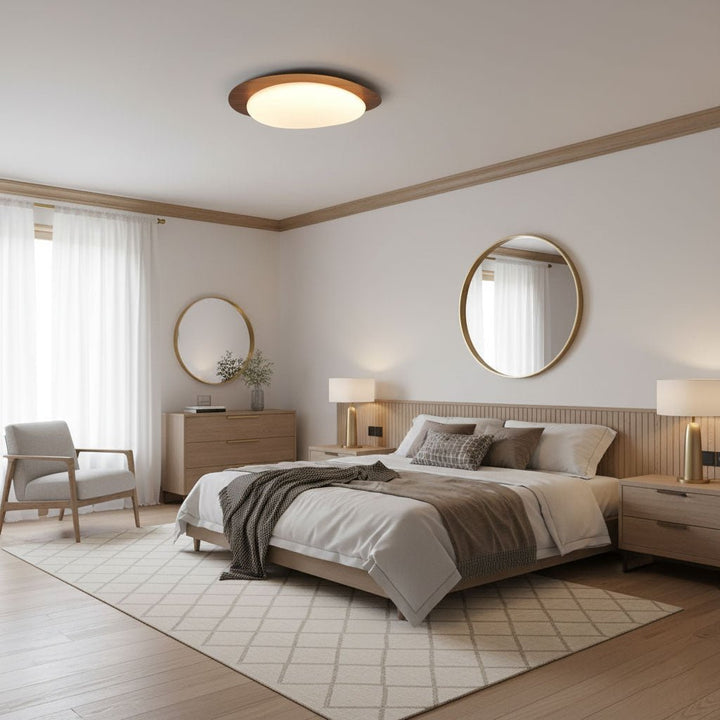 Flush Mount Pebble Metal Ceiling Light | Luvikno