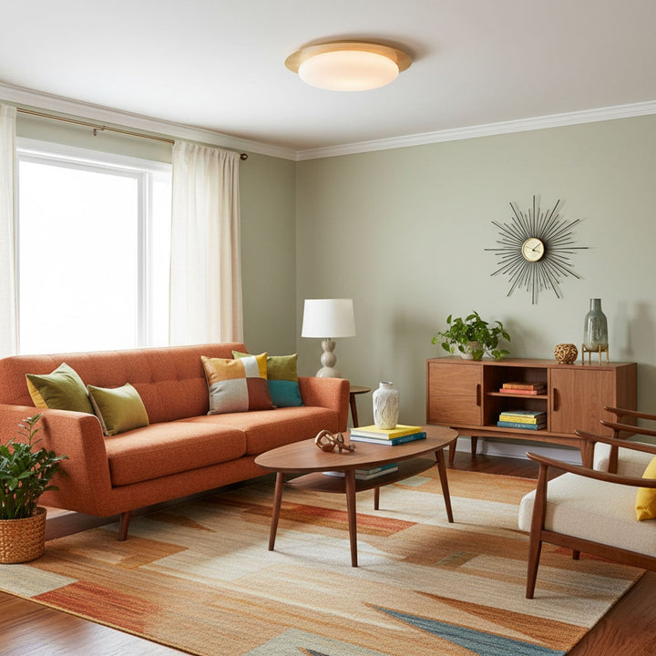 Flush Mount Pebble Metal Ceiling Light | Luvikno