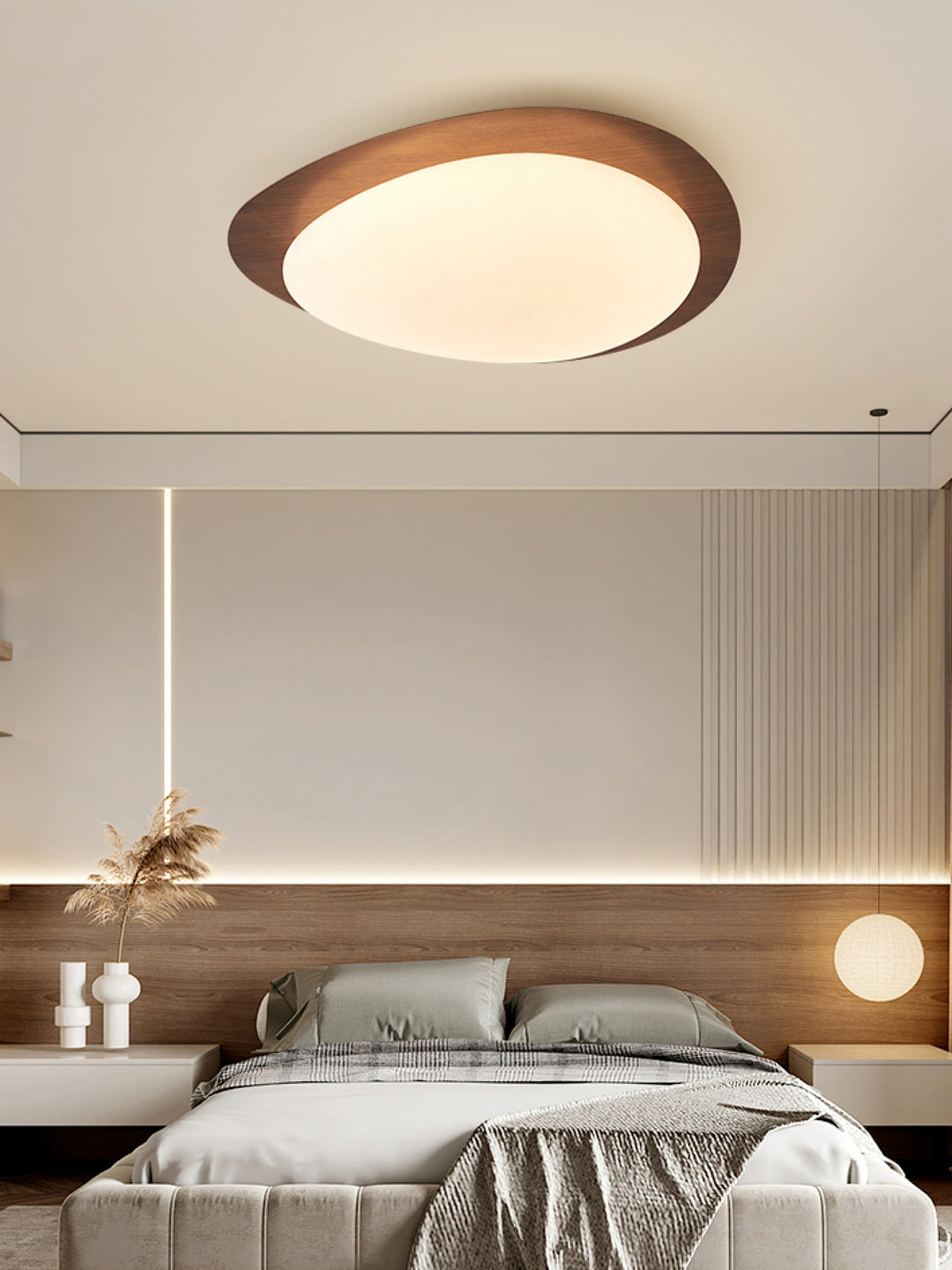 Flush Mount Pebble Metal Ceiling Light | Luvikno