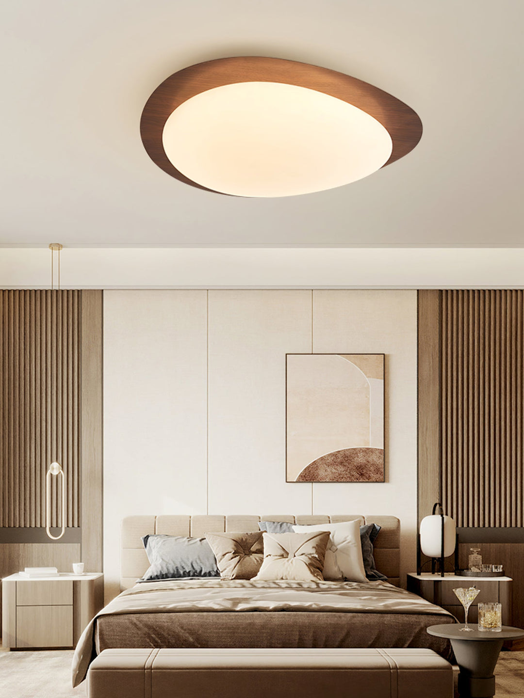 Flush Mount Pebble Metal Ceiling Light | Luvikno