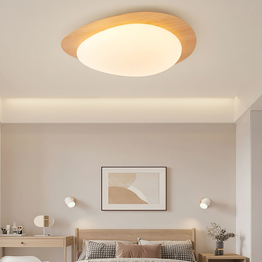 Flush Mount Pebble Metal Ceiling Light | Luvikno
