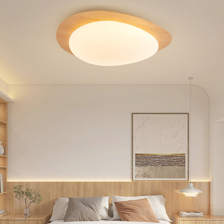 Flush Mount Pebble Metal Ceiling Light | Luvikno