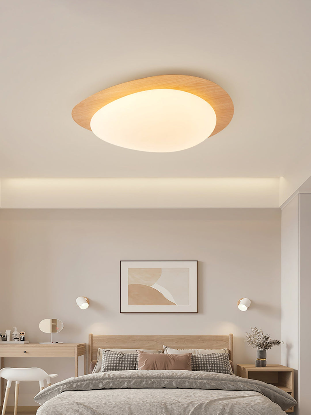 Flush Mount Pebble Metal Ceiling Light | Luvikno