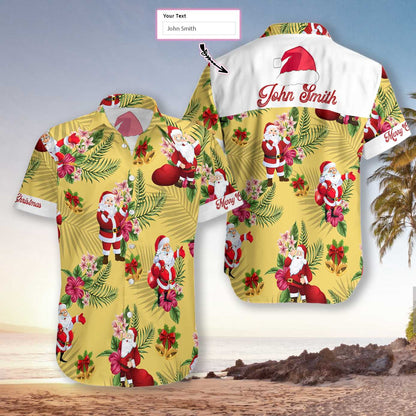 Luvik | Personoitu hawaijipaita nimellä Hyvää Joulua Joulupukki
