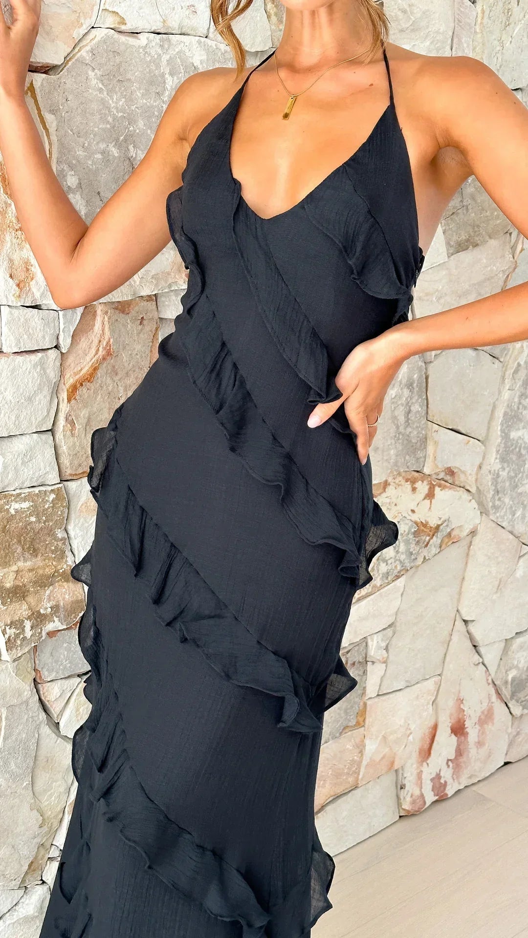 Luvik | Ruffle Mekko Naisille - Elegantti & Tyylikäs