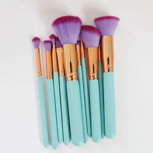 Mermaid Makeup Brushes - 10 Delt sett | Luvikno