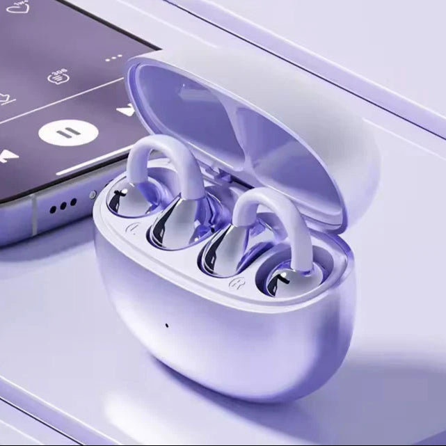 Luvikno | LuxoSound Bluetooth-hodetelefoner med øreklemme | Trådløs komfort og utmerket lydkvalitet for on-the-go