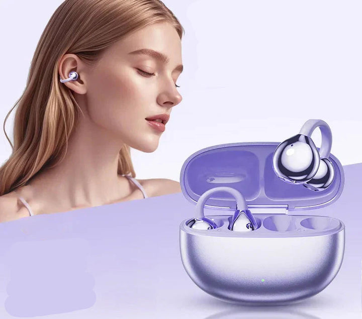 Luvikno | LuxoSound Bluetooth-hodetelefoner med øreklemme | Trådløs komfort og utmerket lydkvalitet for on-the-go