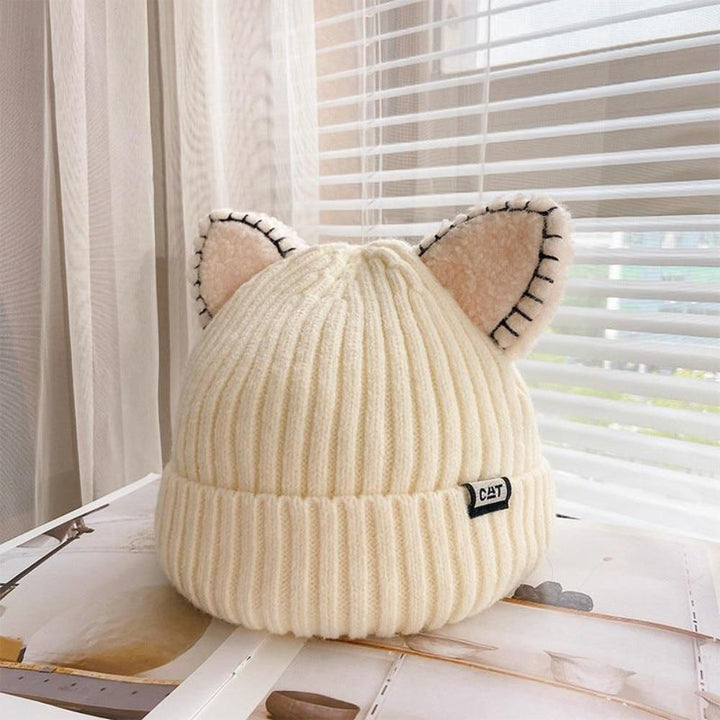 CozyCat Beanie - Trendy Vinterlue med Kattøre Luvikno
