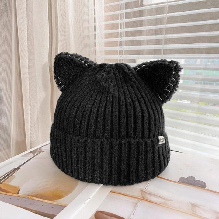 CozyCat Beanie - Trendy Vinterlue med Kattøre Luvikno
