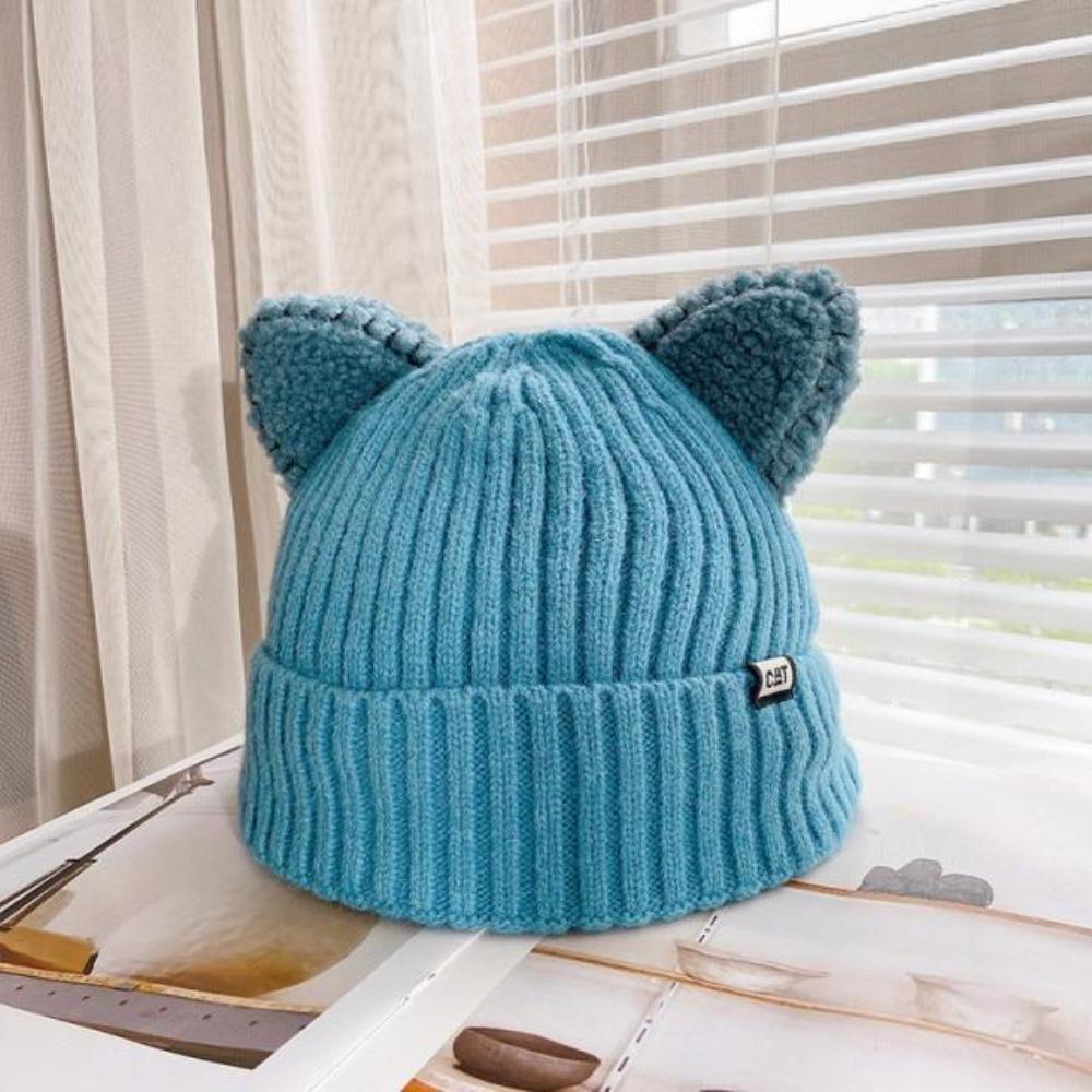 CozyCat Beanie - Trendy Vinterlue med Kattøre Luvikno