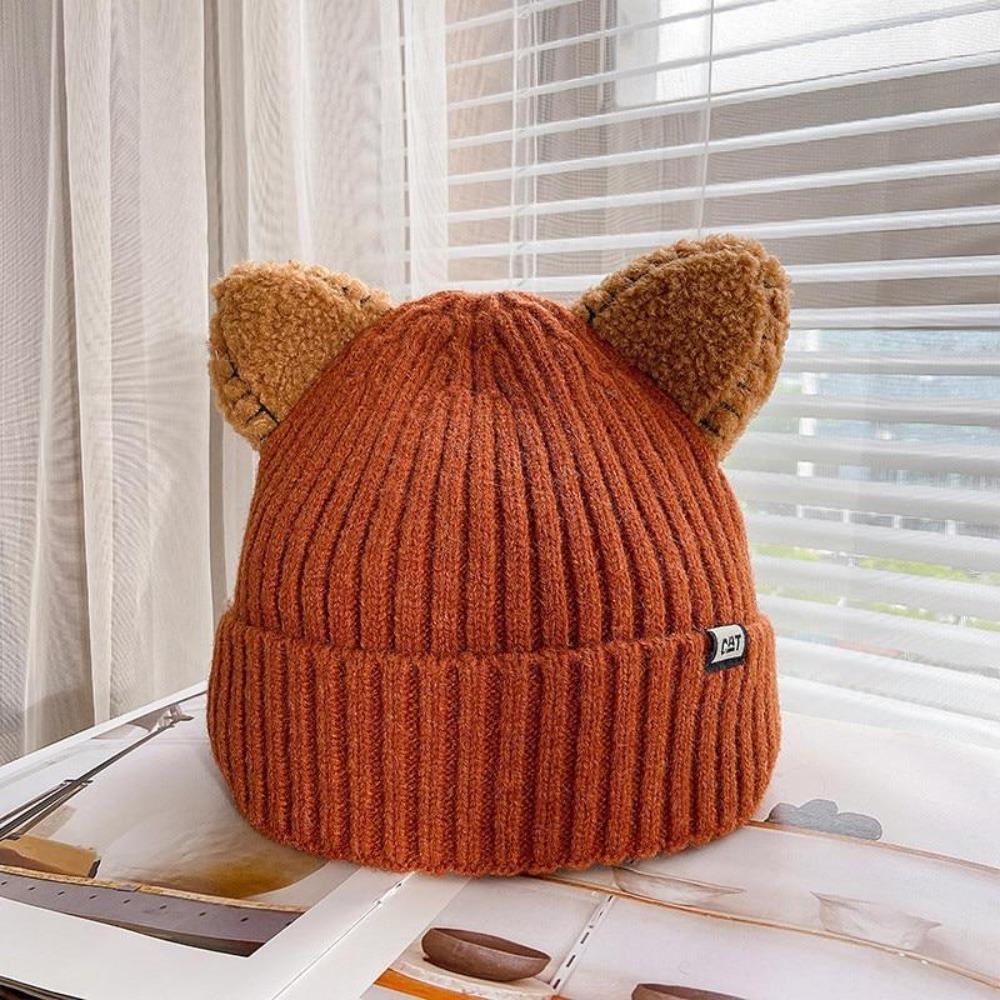 CozyCat Beanie - Trendy Vinterlue med Kattøre Luvikno