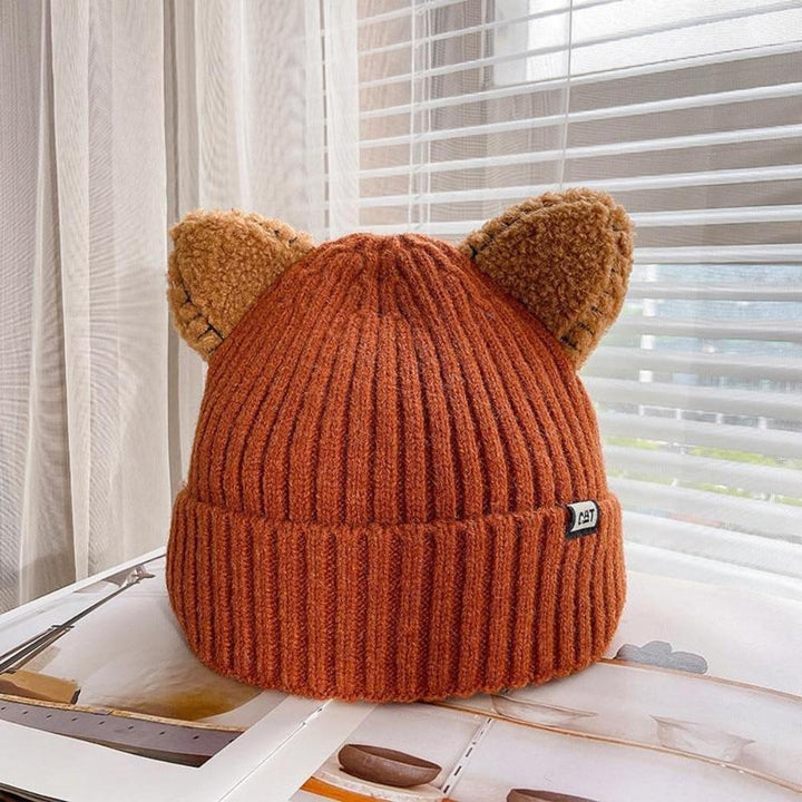 CozyCat Beanie - Trendy Vinterlue med Kattøre Luvikno