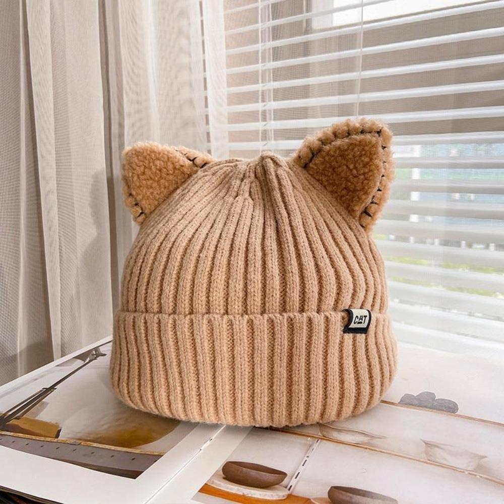 CozyCat Beanie - Trendy Vinterlue med Kattøre Luvikno