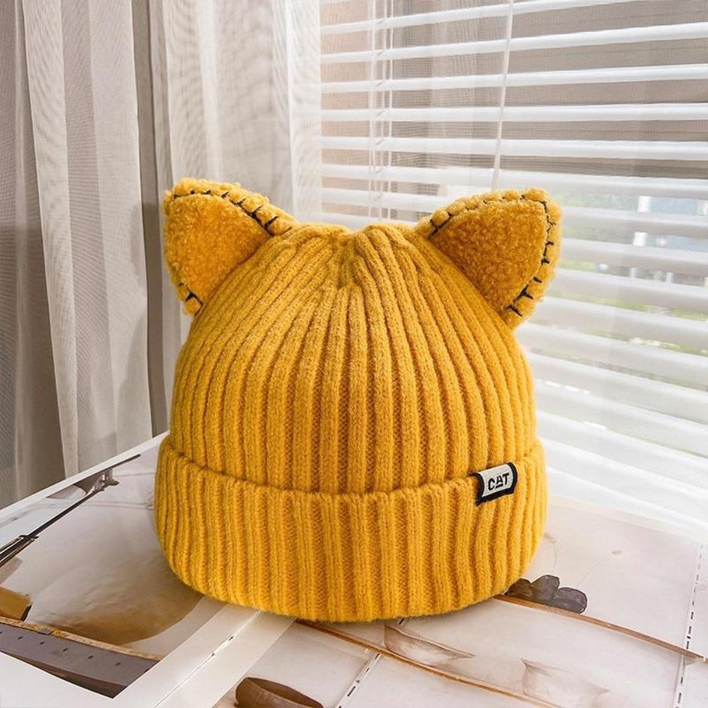 CozyCat Beanie - Trendy Vinterlue med Kattøre Luvikno