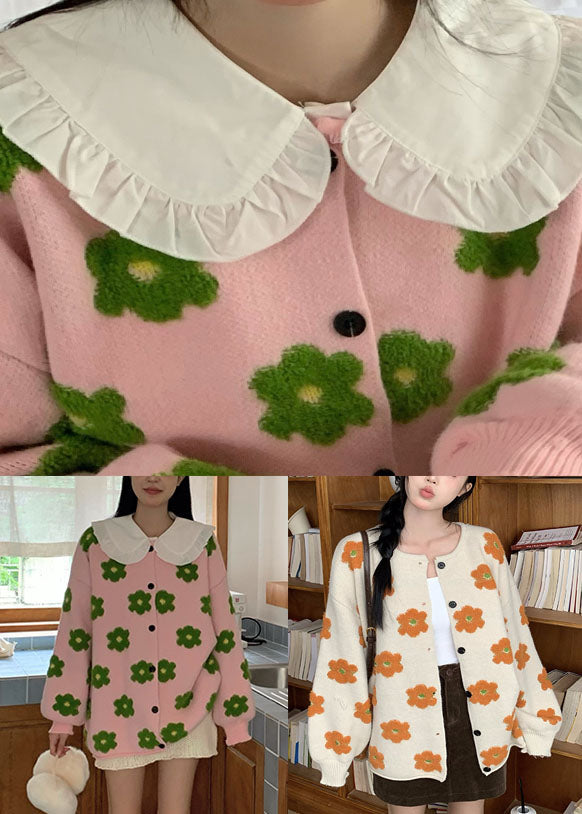 Luvik | Persikka Koko Kukallinen Puuvilla Liivi Pitkät Hihat