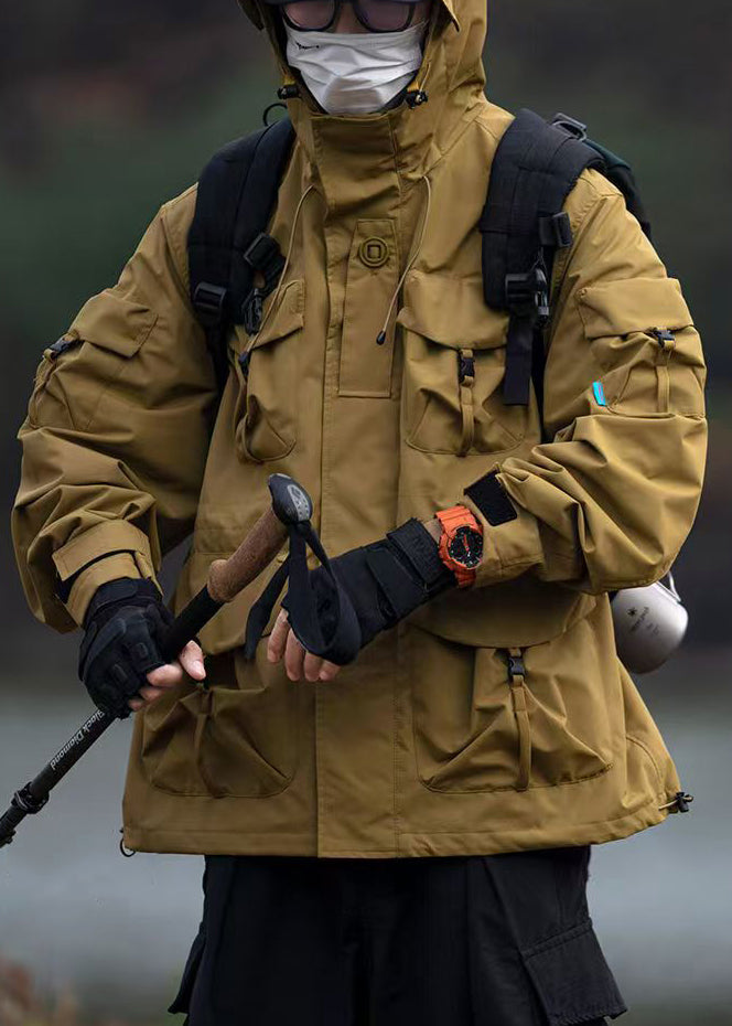 Luvik | Koko Huppu Musta Tasku Puuvilla Takit Miehille