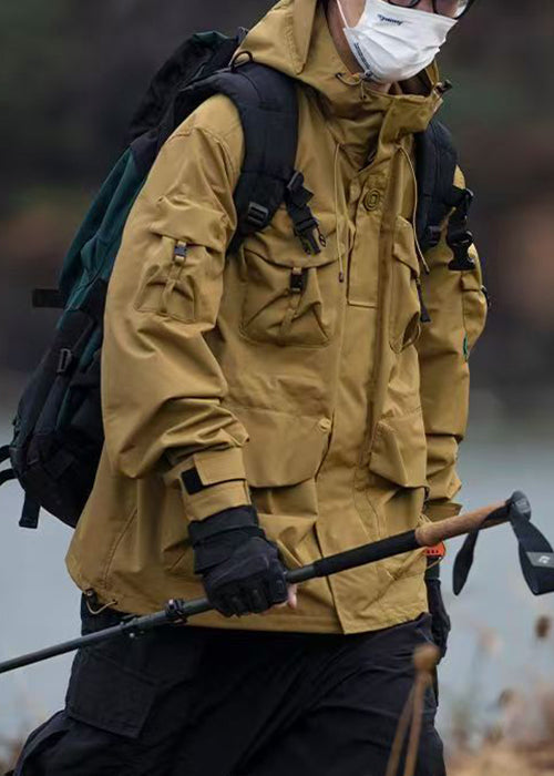 Luvik | Koko Huppu Musta Tasku Puuvilla Takit Miehille