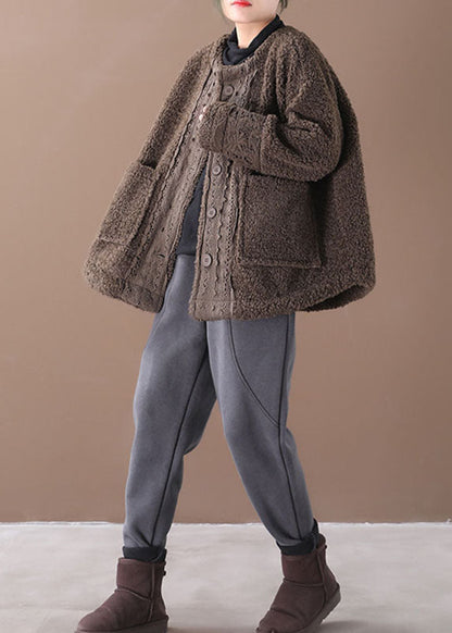 Luvik | Kokota Suklaa O-Kolkka Vapaa-ajan Takit Talvi Paksut Takit Pitkät Hihat