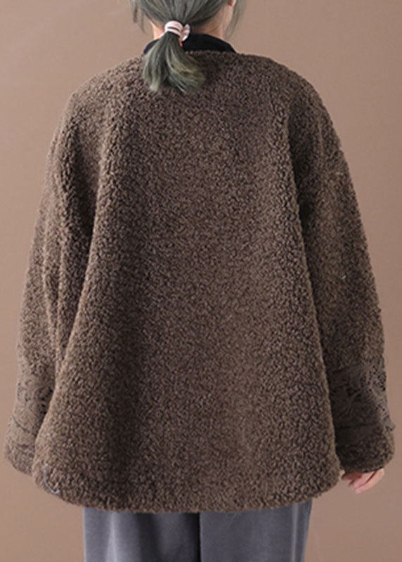 Luvik | Kokota Suklaa O-Kolkka Vapaa-ajan Takit Talvi Paksut Takit Pitkät Hihat