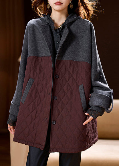 Luvik | Vyötärö Väri Blokki Taskut Palapeliviitat Hupparit