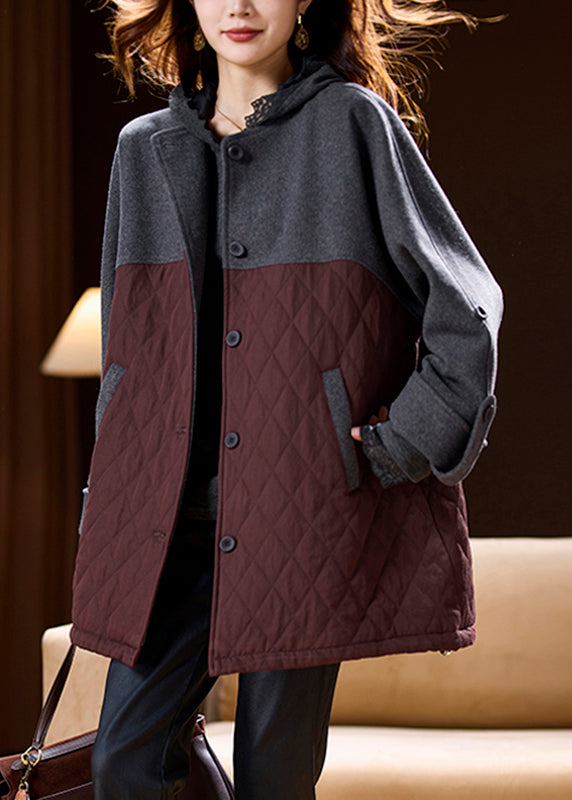 Luvik | Vyötärö Väri Blokki Taskut Palapeliviitat Hupparit