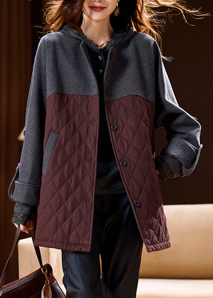 Luvik | Vyötärö Väri Blokki Taskut Palapeliviitat Hupparit