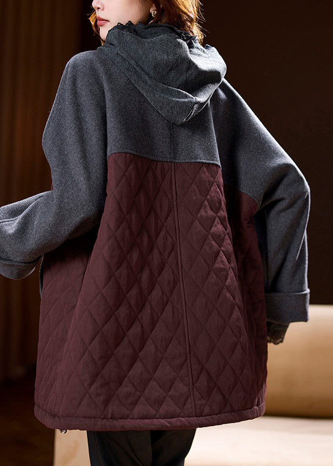 Luvik | Vyötärö Väri Blokki Taskut Palapeliviitat Hupparit