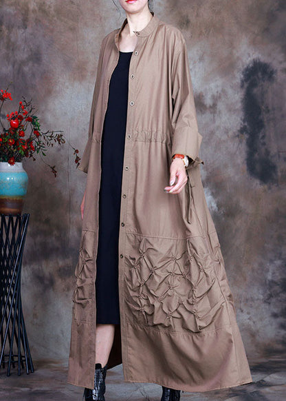 Luvik | Vyötärö Khaki Napillinen Solmimisvyö Trench-takit