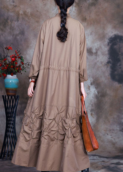 Luvik | Vyötärö Khaki Napillinen Solmimisvyö Trench-takit