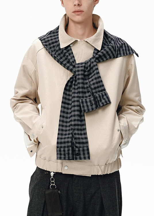 Luvik | Koko Vihreä Ruudullinen Irrotettava Palahtavilla Puuvilla Miehille Takit